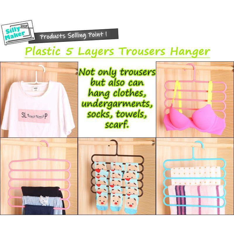 3 PCS Five Layer Multipurpose Hanger