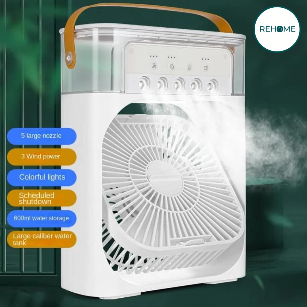 3 in 1 Portable Mist Spray Air Cooler & Conditioner