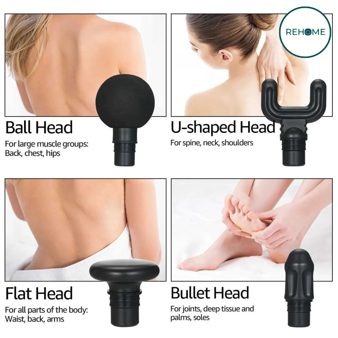 Smart Fascia 4 in 1 Professional Massage Gun - (IMPORTED)