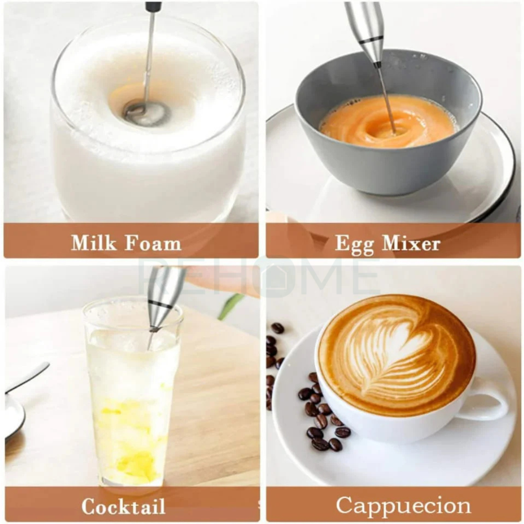 2 in 1 Rechargable Electric Coffee Beater & Frother - (IMPORTED)