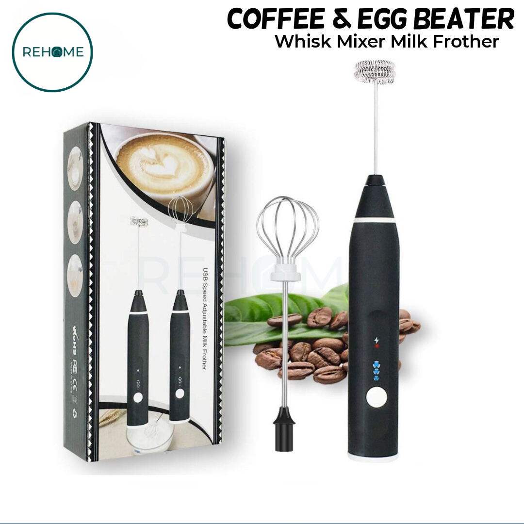 2 in 1 Rechargable Electric Coffee Beater & Frother - (IMPORTED)