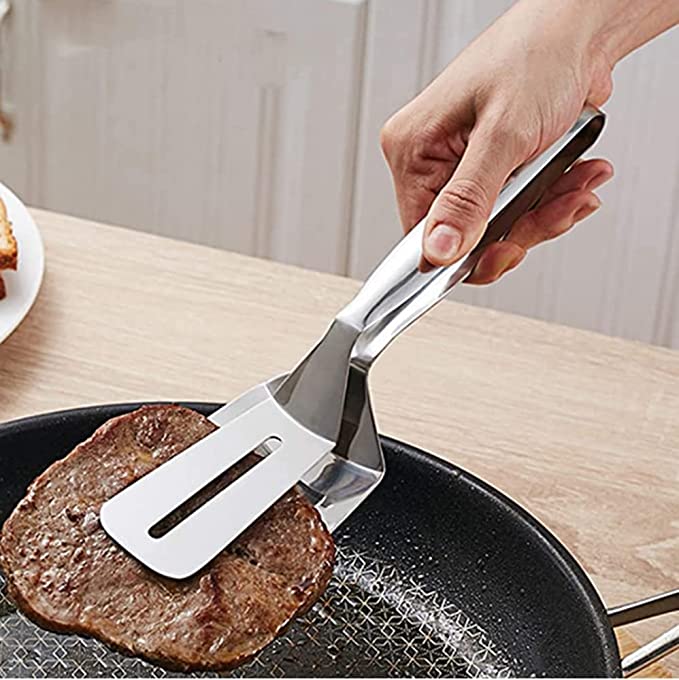 Multifunctional Food Flipping Spatula Tongs Clip