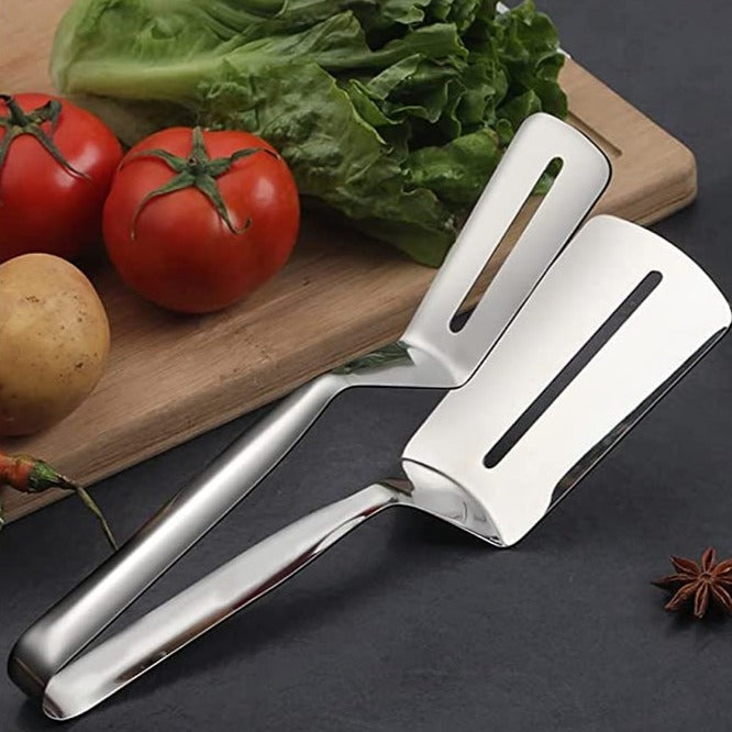 Multifunctional Food Flipping Spatula Tongs Clip