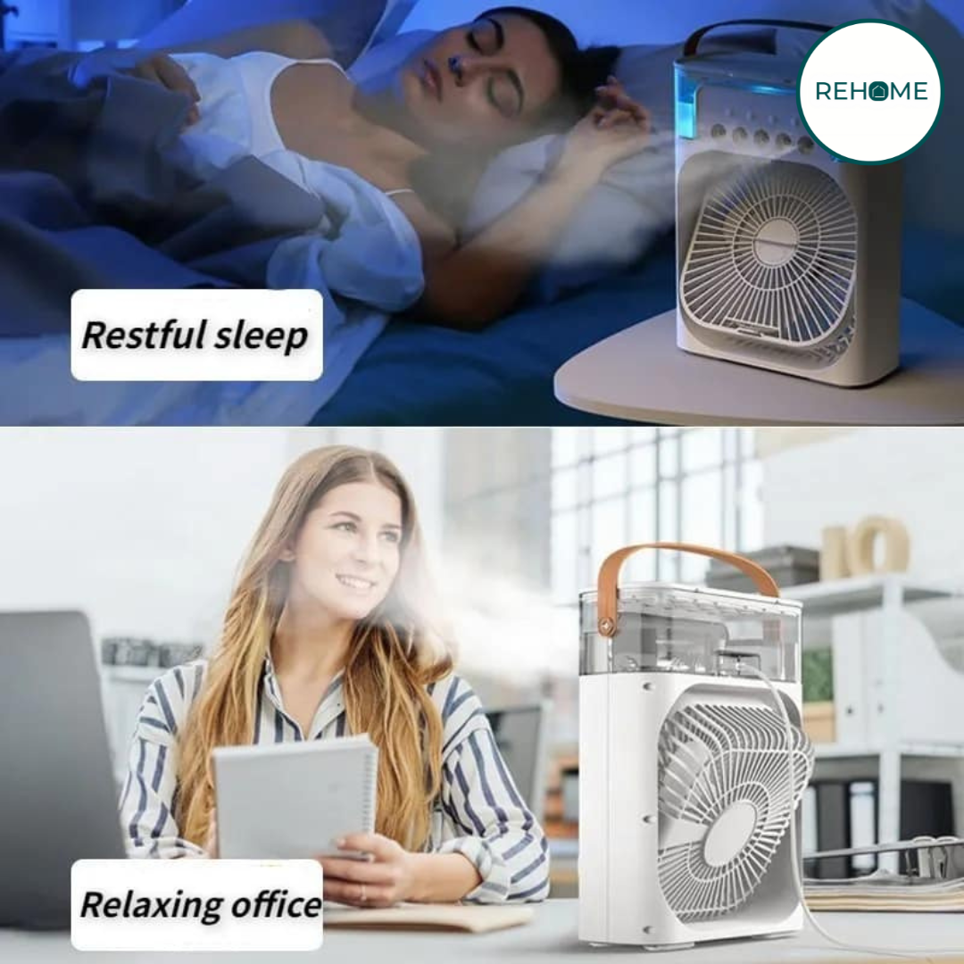 3 in 1 Portable Mist Spray Air Cooler & Conditioner