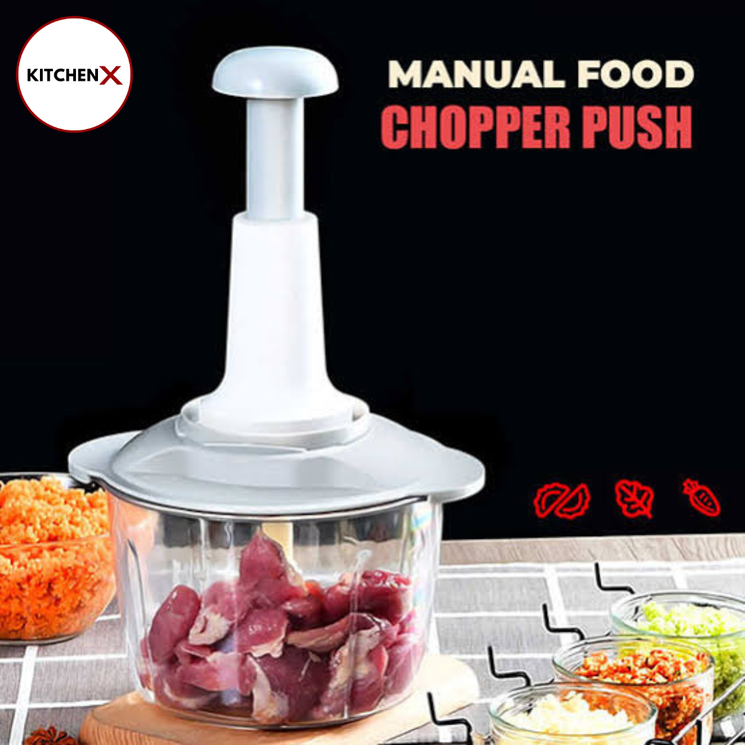 Stainless Steel Manual Vegetable Push Chopper