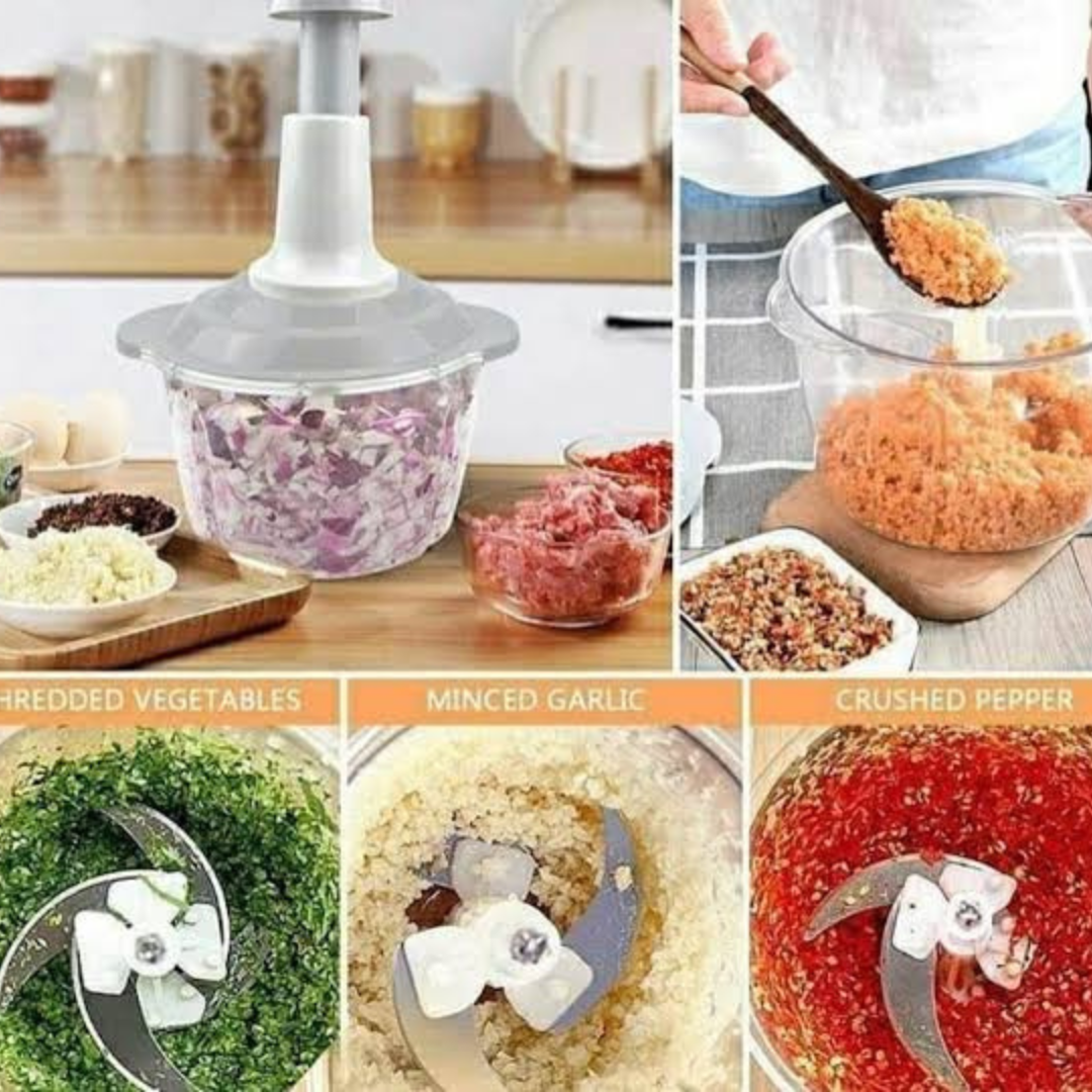 Stainless Steel Manual Vegetable Push Chopper