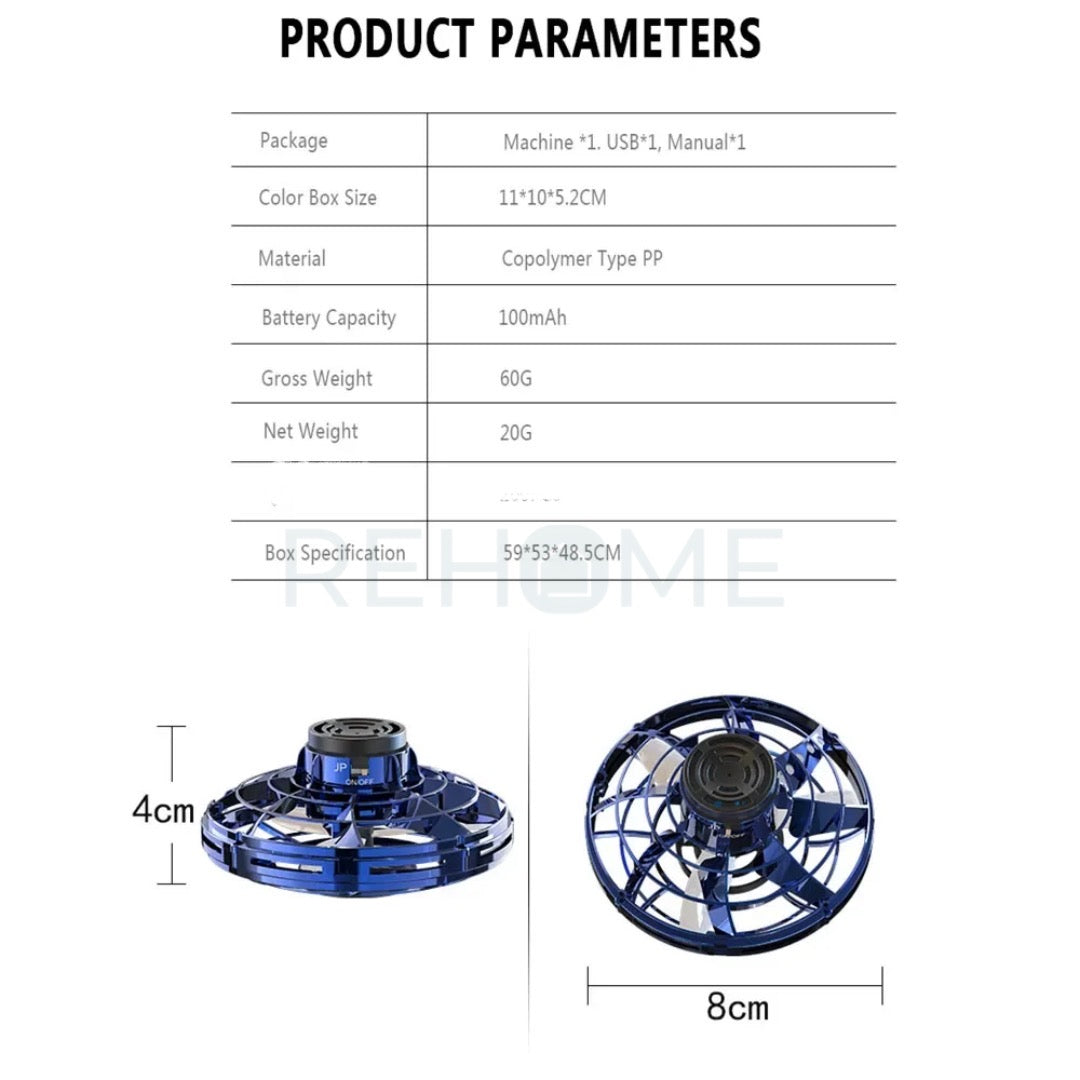 Flying UFO Led Nova Spinner - (FREE Delivery)