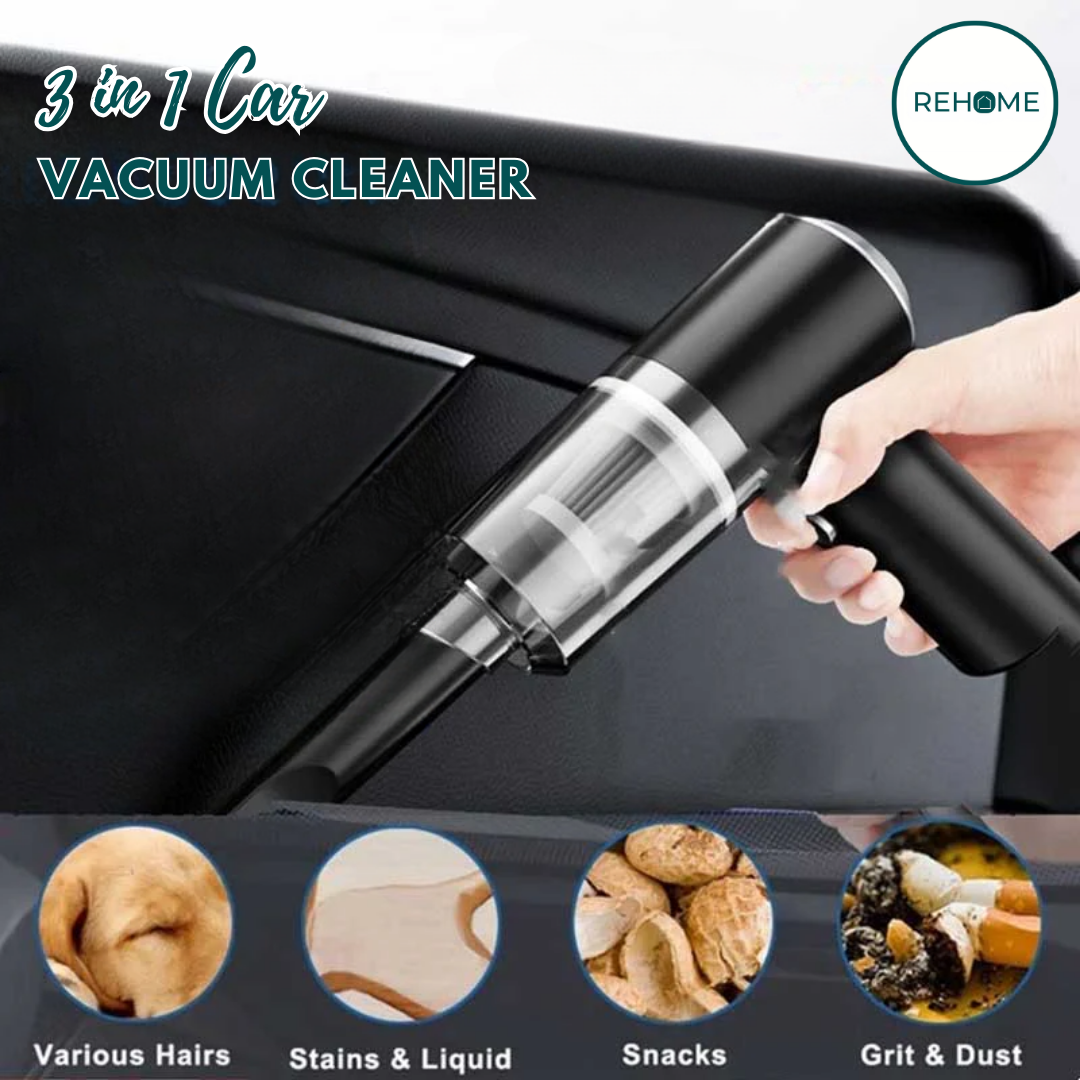 3 in 1 Car Vacuum Cleaner - (IMPORTED)