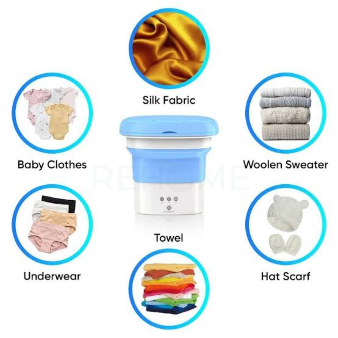 Mini Portable and Foldable Washing Machine