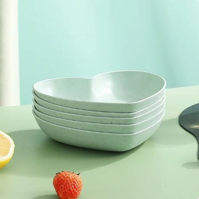 8Pcs Heart Shaped Dish Plate