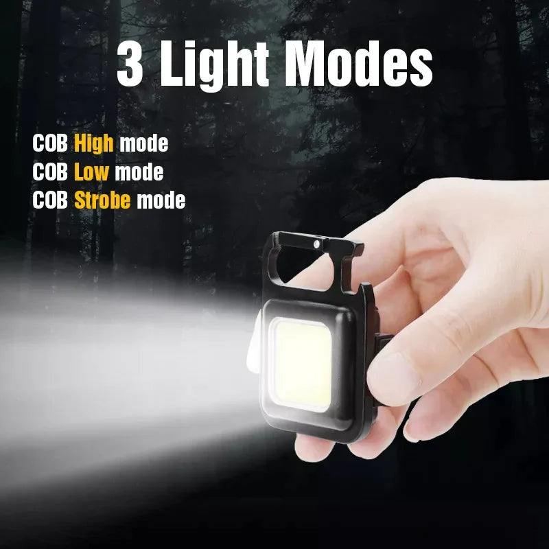 Small Rechargeable LED Keychain Flashlight