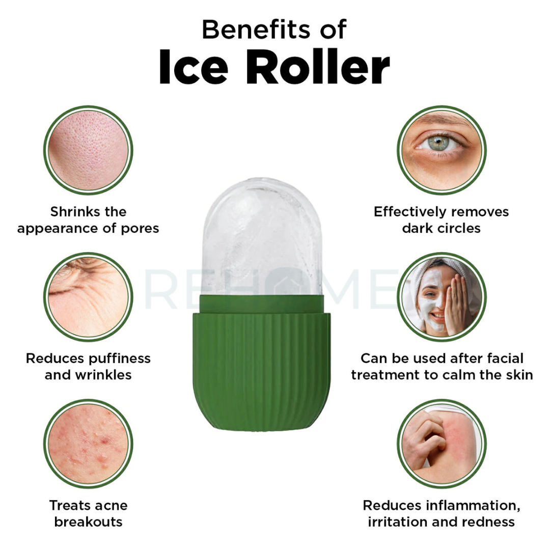 Silicone Facial Massage Ice Roller - (FREE Delivery)