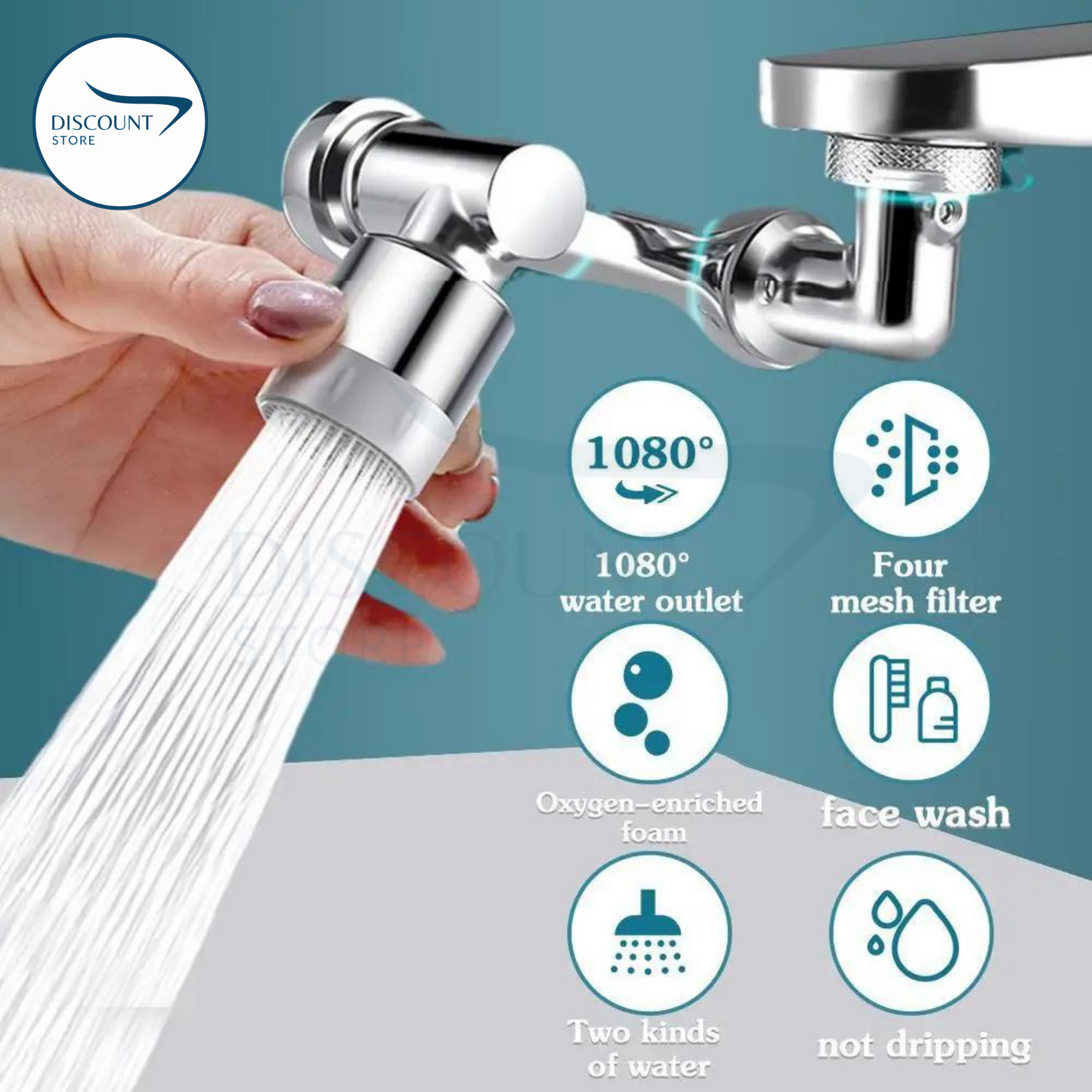 1080 Degree Rotating Swivel Faucet - (FREE Delivery)