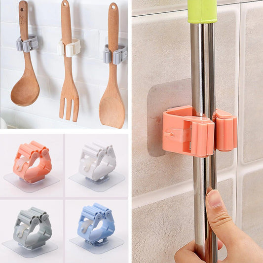 3 PCS Self Adhesive Mop Holder