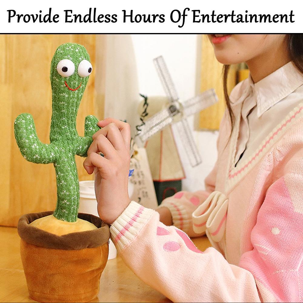 Dancing Cactus Toy with Music & Light - (FREE Delivery)