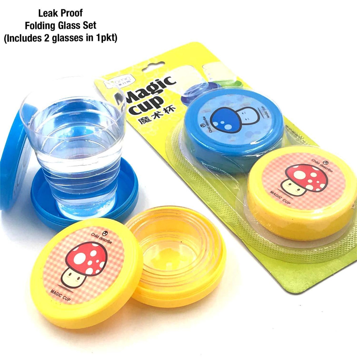 Set Of 2 Magic Portable Cups