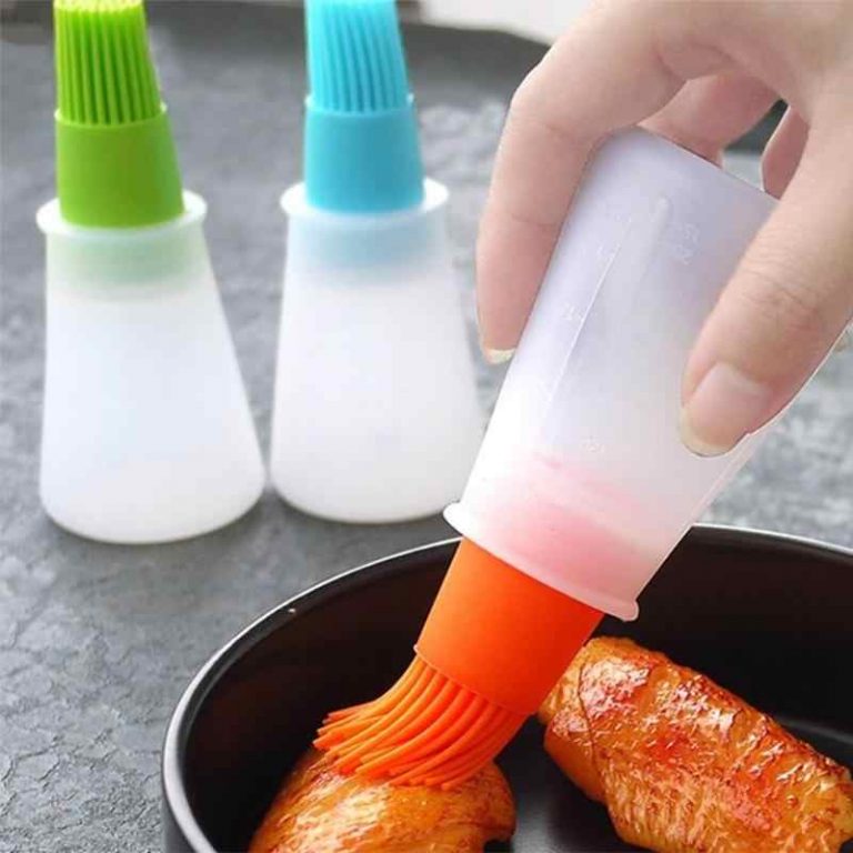 Self Dispensing Silicone Oil Bottle Brush