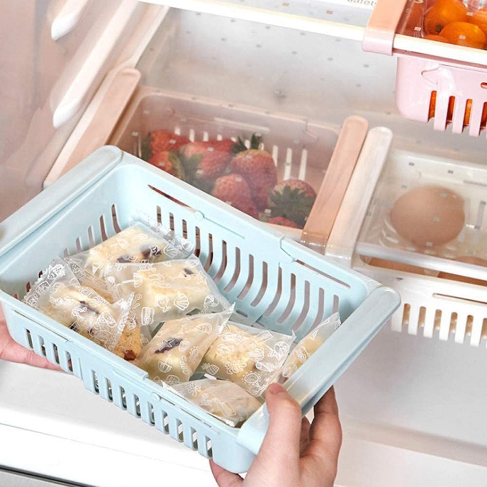 Pack of 2 Expandable Fridge Basket