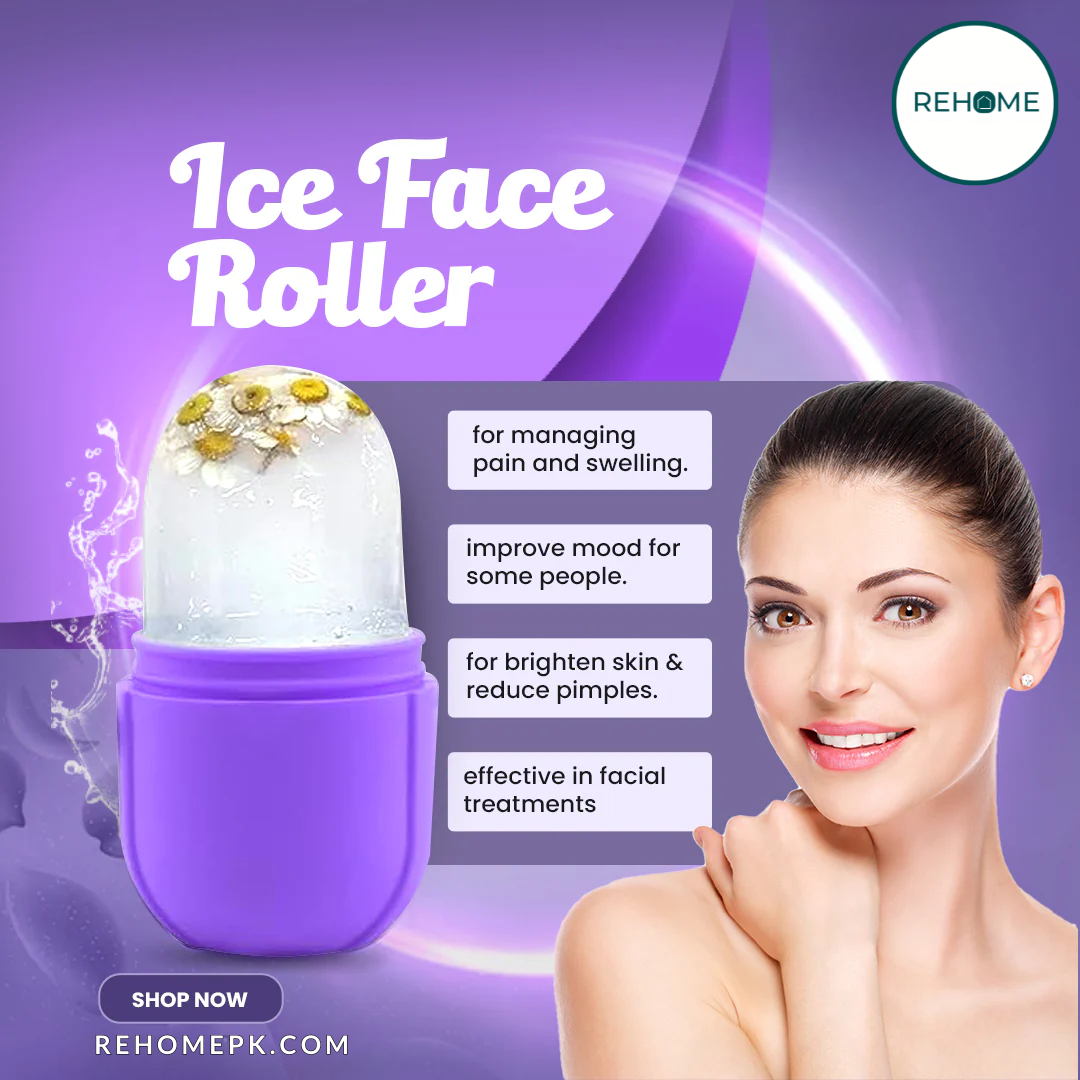 Silicone Facial Massage Ice Roller - (FREE Delivery)