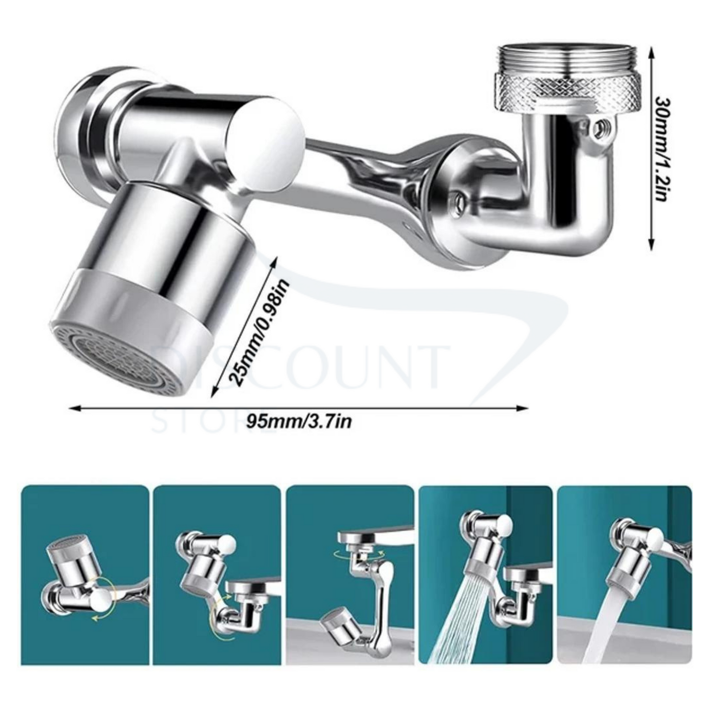 1080 Degree Rotating Swivel Faucet - (FREE Delivery)