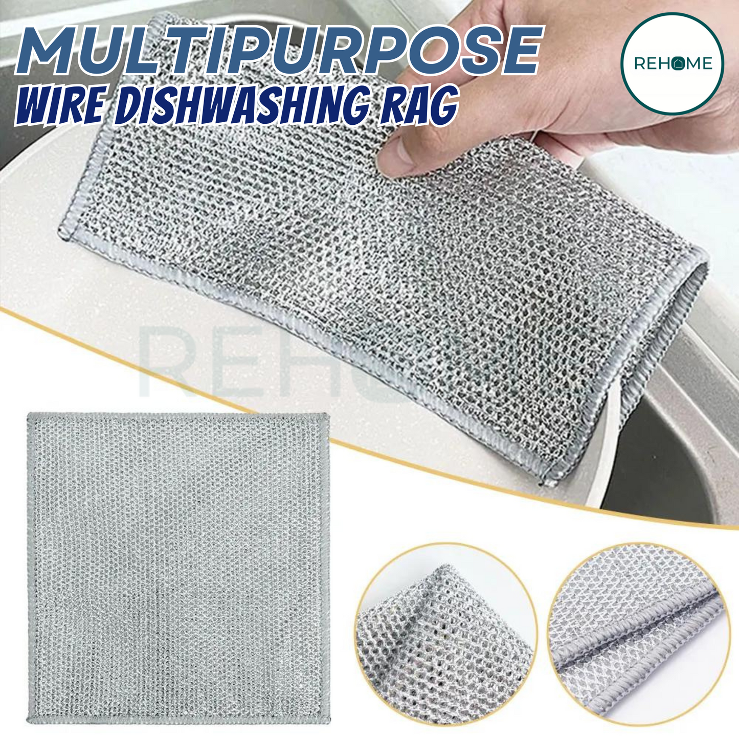 Multipurpose Wire Dishwashing Cleaning Rags - (IMPORTED)