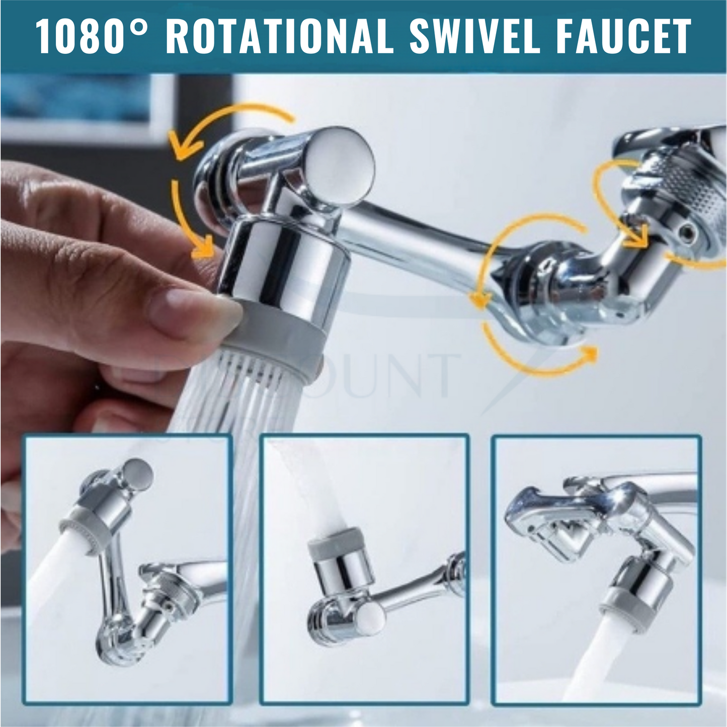 1080 Degree Rotating Swivel Faucet - (FREE Delivery)