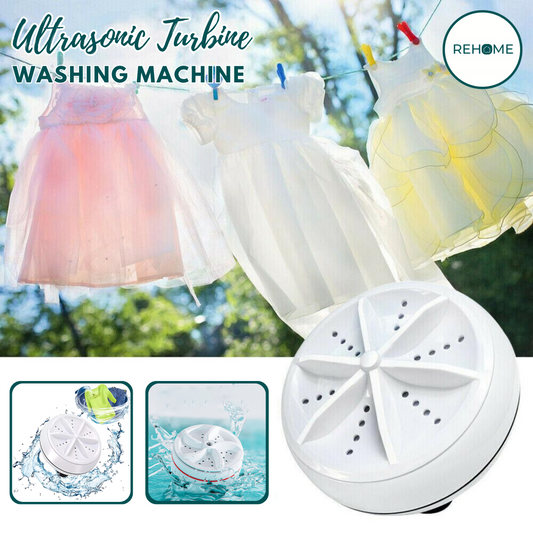 Portable Turbine Ultrasonic Washing Machine