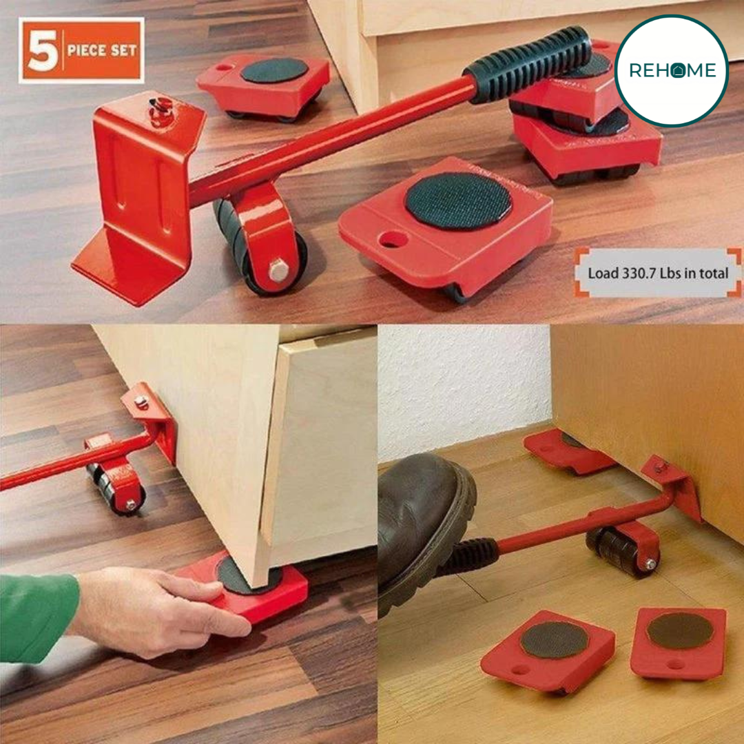 Set of 5 Furniture Lifter Moving Tool