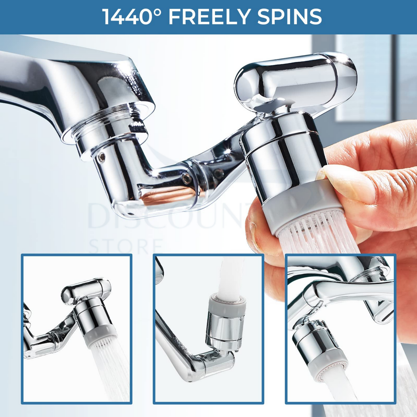 1080 Degree Rotating Swivel Faucet - (FREE Delivery)