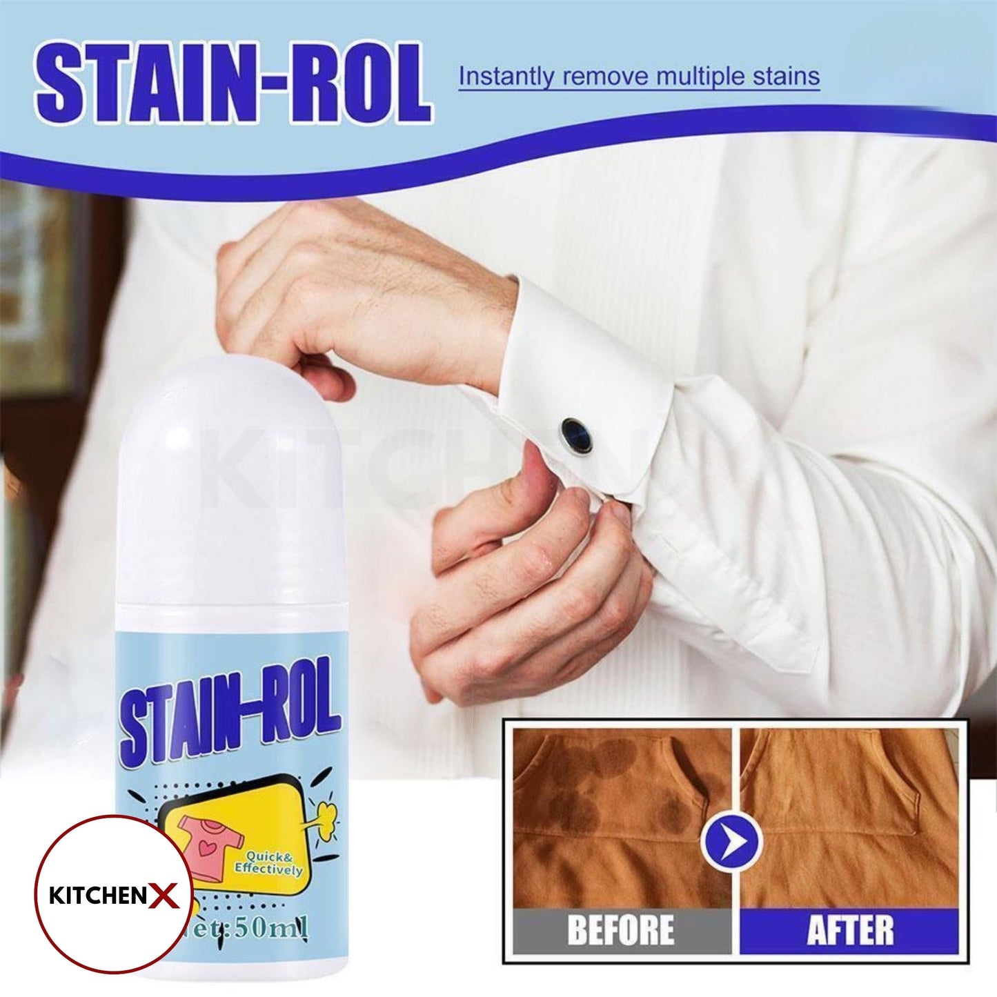 Portable Magic Stain Roll-on Cleaner