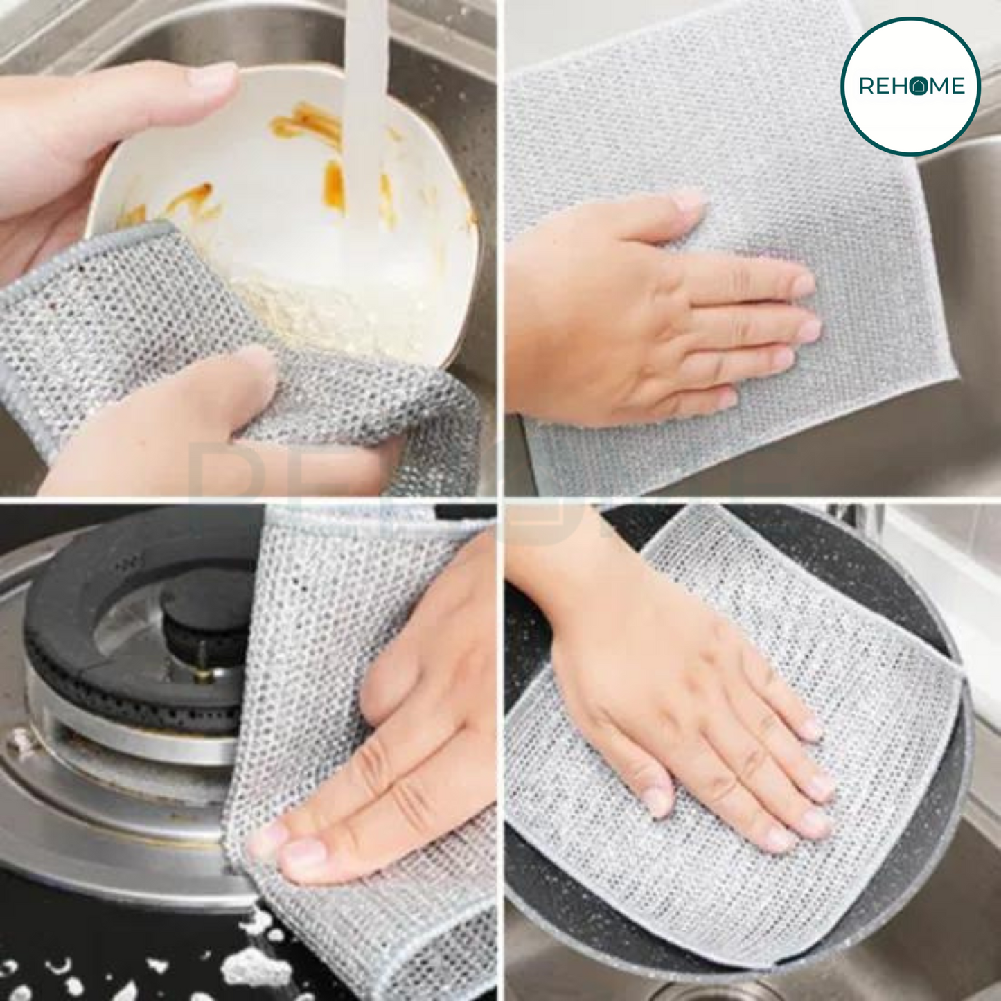 Multipurpose Wire Dishwashing Cleaning Rags - (IMPORTED)