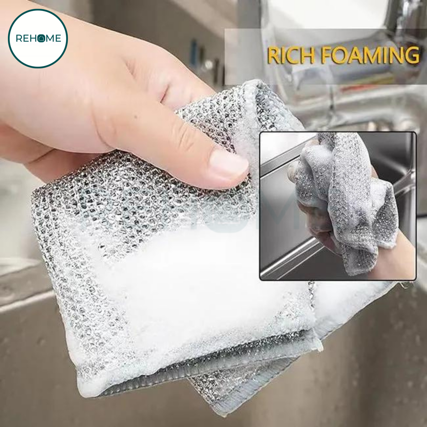 Multipurpose Wire Dishwashing Cleaning Rags - (IMPORTED)