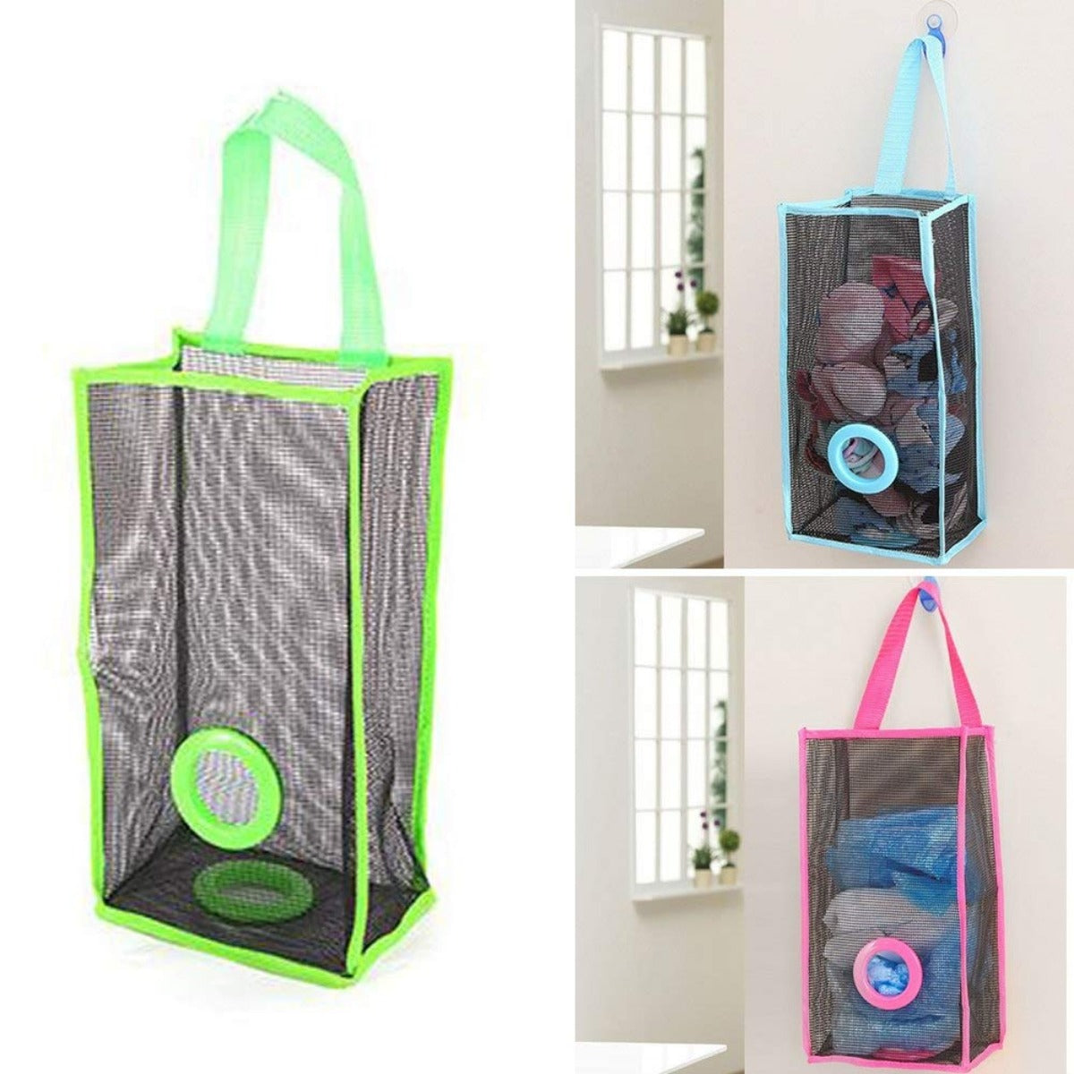 Hanging Shopper Holder & Shopper Basket