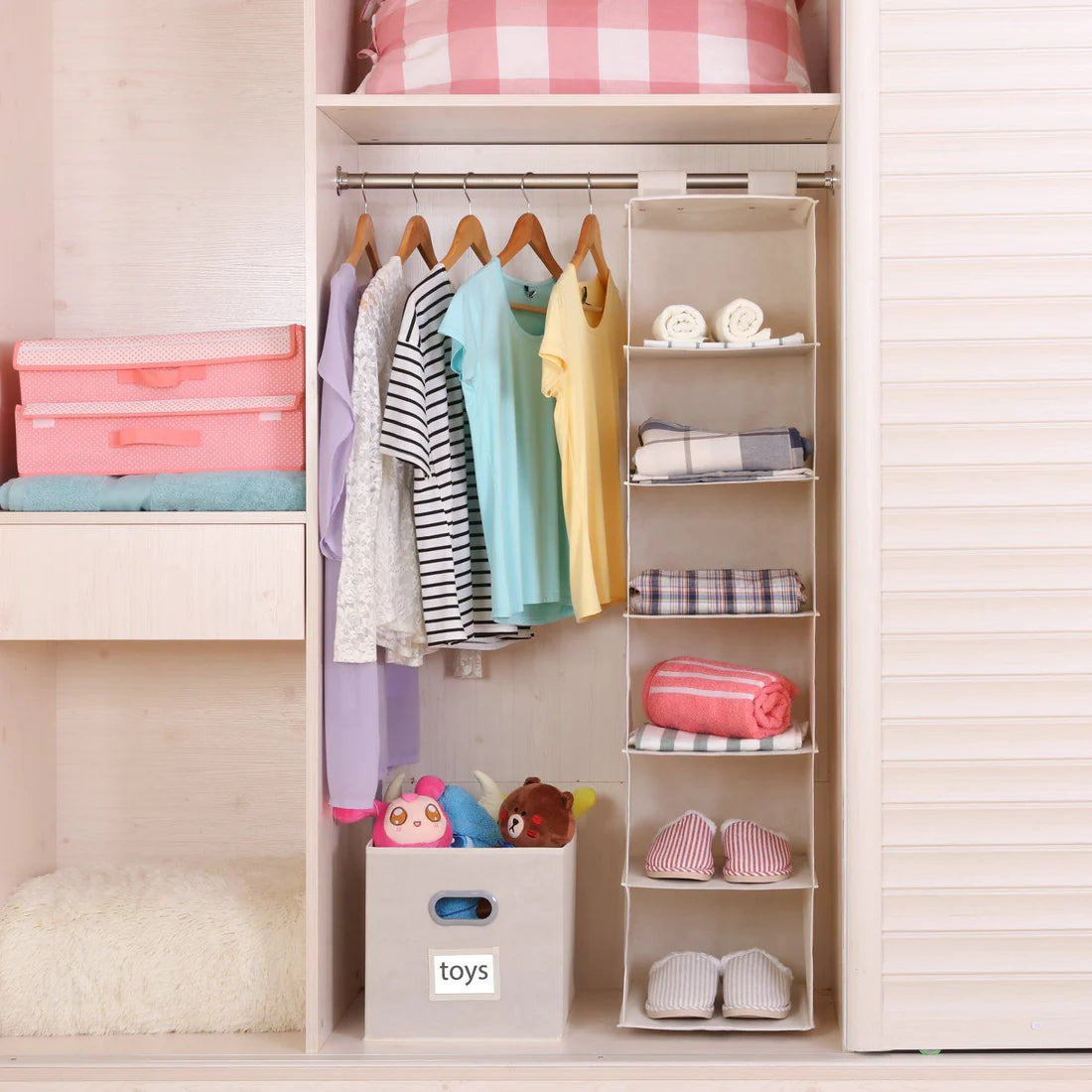 5 Shelf Drawer Hanging Organizer