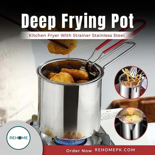 Deep Frying Pot Kitchen Fryer - (IMPORTED)