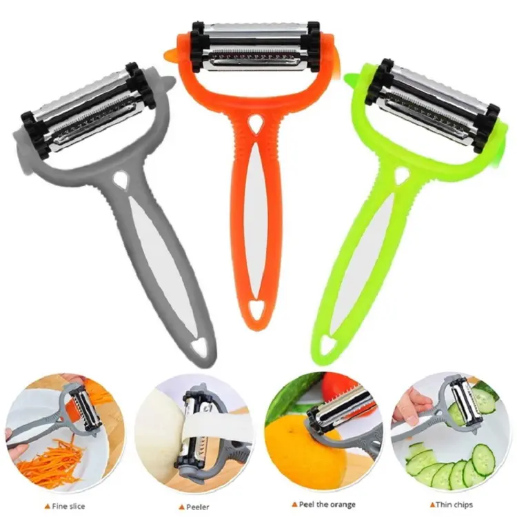 360 Degree Rotational 3 in 1 Multifunctional Peeler