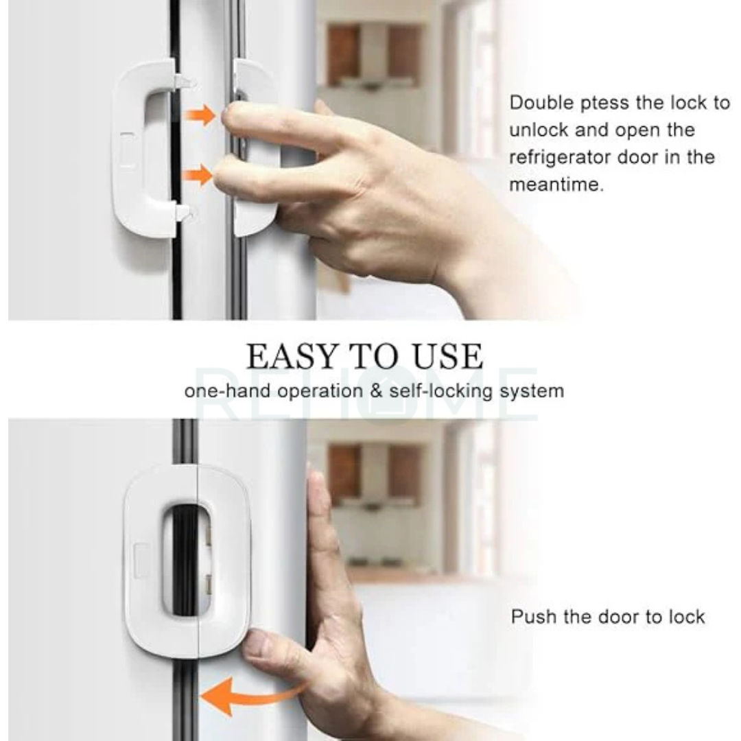 Self-Adhesive Safety Fridge Lock - (IMPORTED)