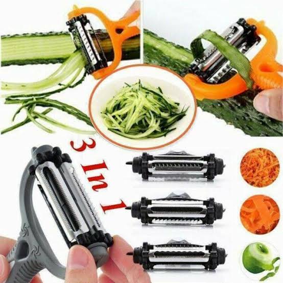 360 Degree Rotational 3 in 1 Multifunctional Peeler