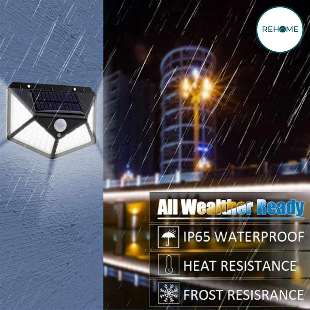 Solar LED Motion Induction Rechargeable Wall Lamp