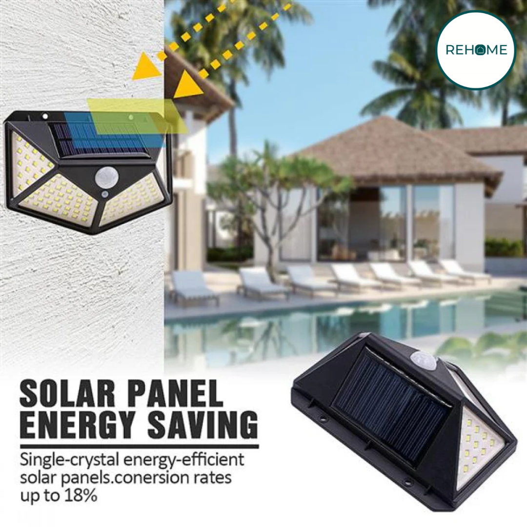 Solar LED Motion Induction Rechargeable Wall Lamp