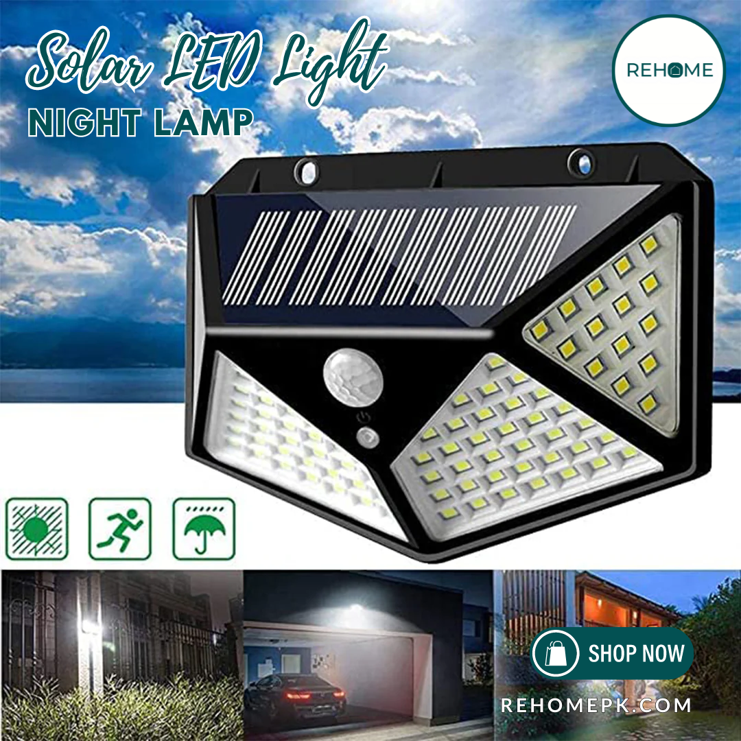 Solar LED Motion Induction Rechargeable Wall Lamp