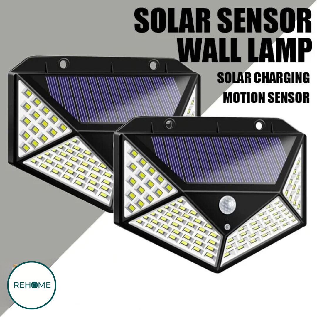 Solar LED Motion Induction Rechargeable Wall Lamp