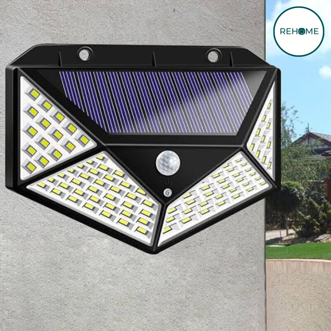 Solar LED Motion Induction Rechargeable Wall Lamp