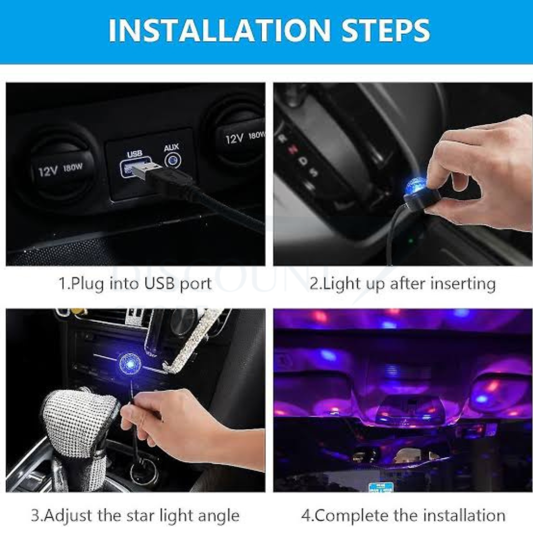 USB Light Car Star Projector