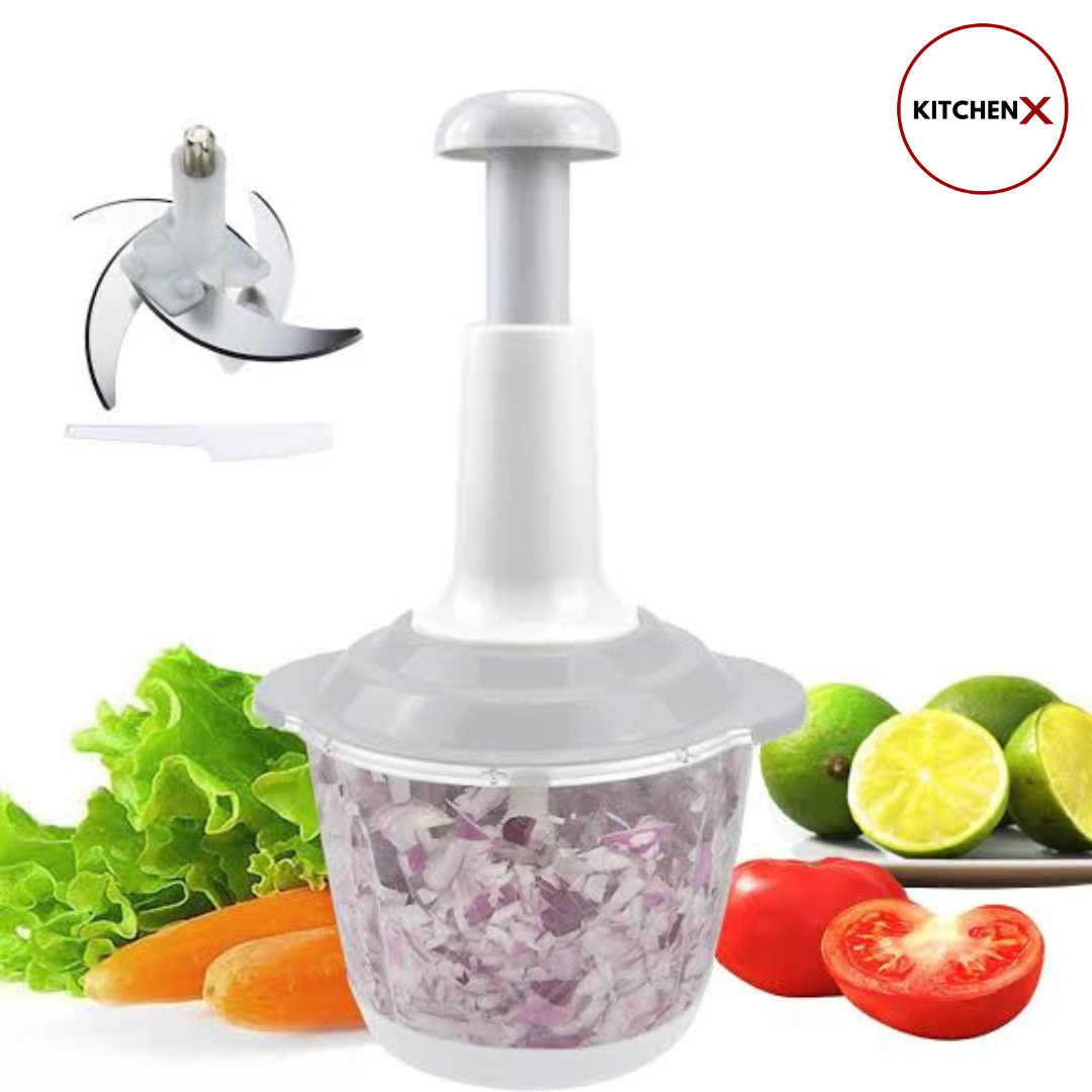 Stainless Steel Manual Vegetable Push Chopper