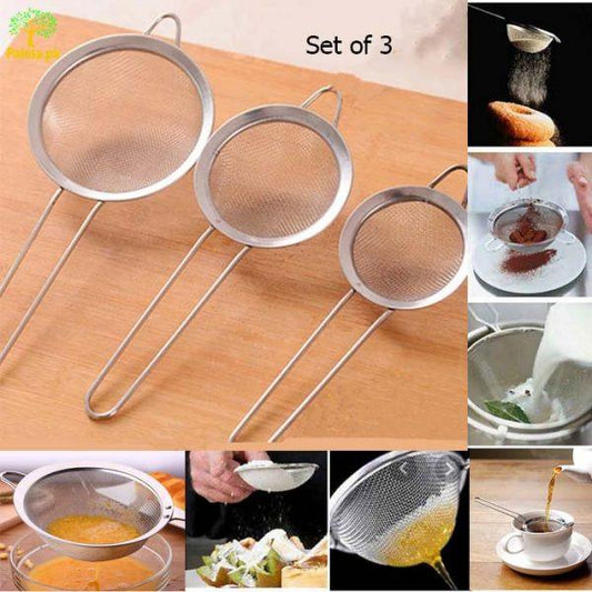 3pcs Tea Strainer Set