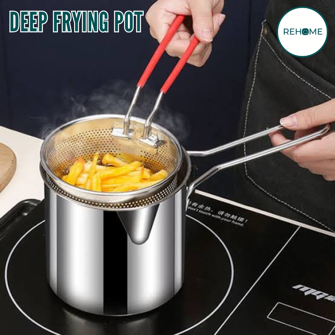 Deep Frying Pot Kitchen Fryer - (IMPORTED)