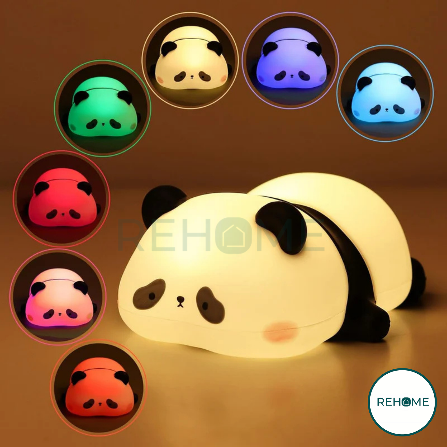 Panda Shaped Silicone Lamp & Night Light - (IMPORTED)