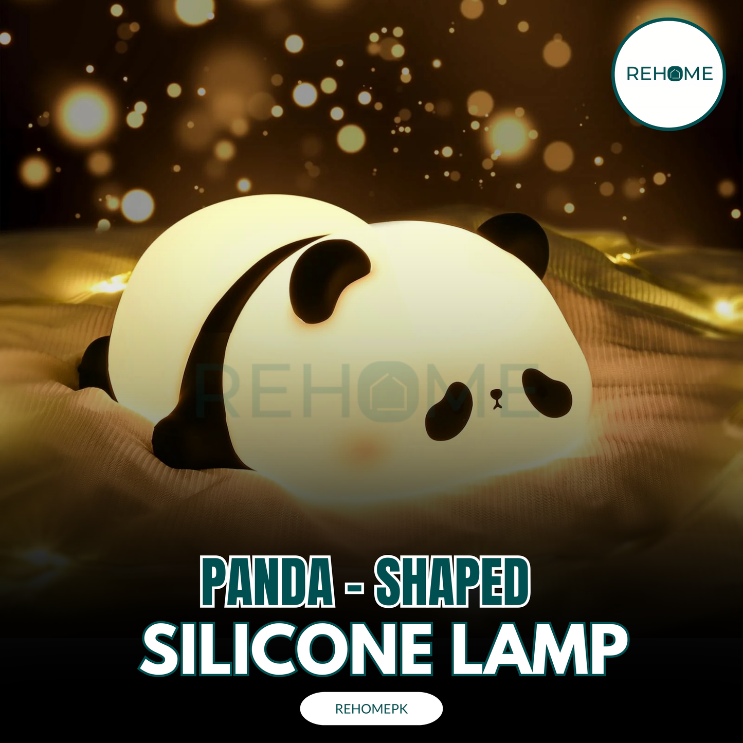 Panda Shaped Silicone Lamp & Night Light - (IMPORTED)