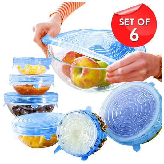 Pack of 6 Silicone Lids